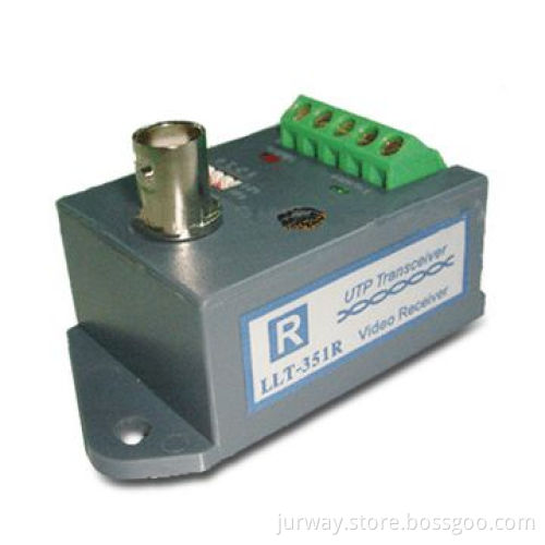 1-channel Active Video Balun with RJ45 UTP Port, Available in Gray Color